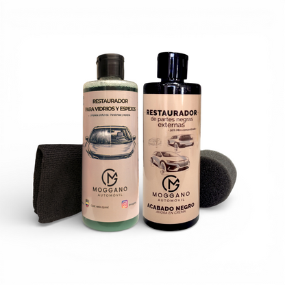 🚗 Kit Restauración Vidrios + Partes Negras
