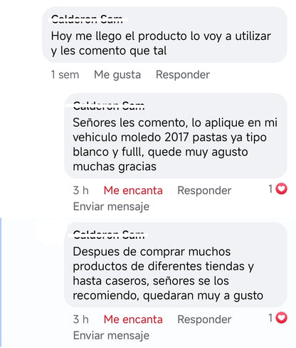 Restaurador de Partes Negras Externas