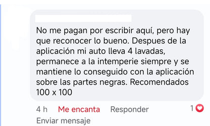 Restaurador de Partes Negras Externas