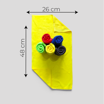 🧽 Set de 6 Paños de Microfibra Premium para Autos y Motos 🚗🏍️✨