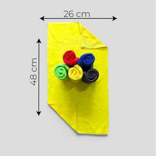 🧽 Set de 6 Paños de Microfibra Premium para Autos y Motos 🚗🏍️✨