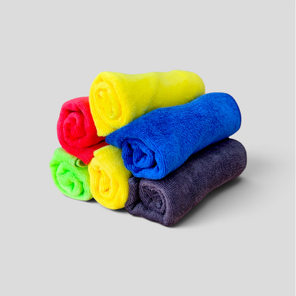 🧽 Set de 6 Paños de Microfibra Premium para Autos y Motos 🚗🏍️✨