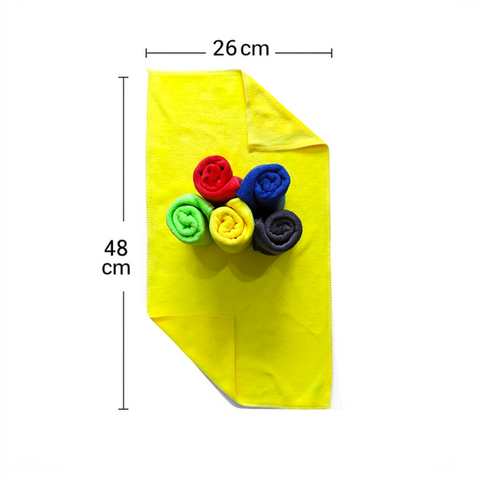 🧽 Set de 6 Paños de Microfibra Premium para Autos y Motos 🚗🏍️✨